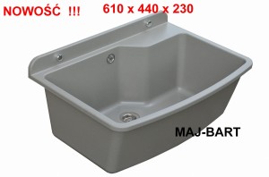 zlew Komora gospodarcza ZELVO MAXIMUS  Ciemny Granit nr kat. 00476